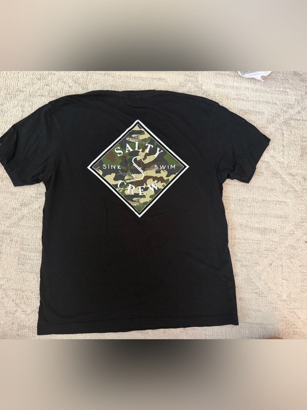 Salty Crew Men's Black Premium Crewneck Tee